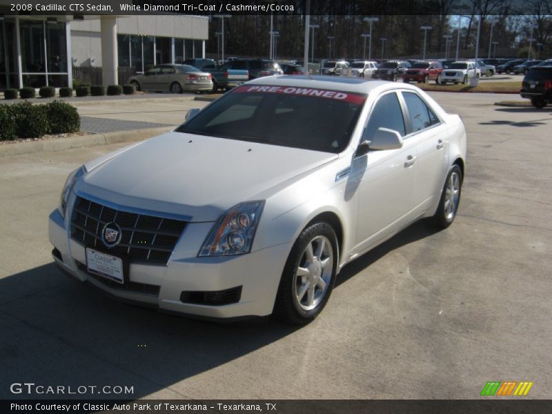 White Diamond Tri-Coat / Cashmere/Cocoa 2008 Cadillac CTS Sedan