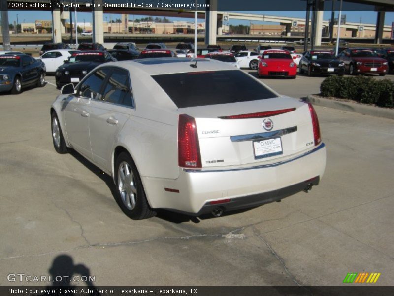 White Diamond Tri-Coat / Cashmere/Cocoa 2008 Cadillac CTS Sedan