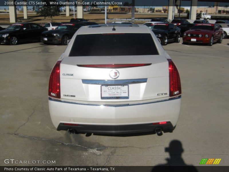 White Diamond Tri-Coat / Cashmere/Cocoa 2008 Cadillac CTS Sedan