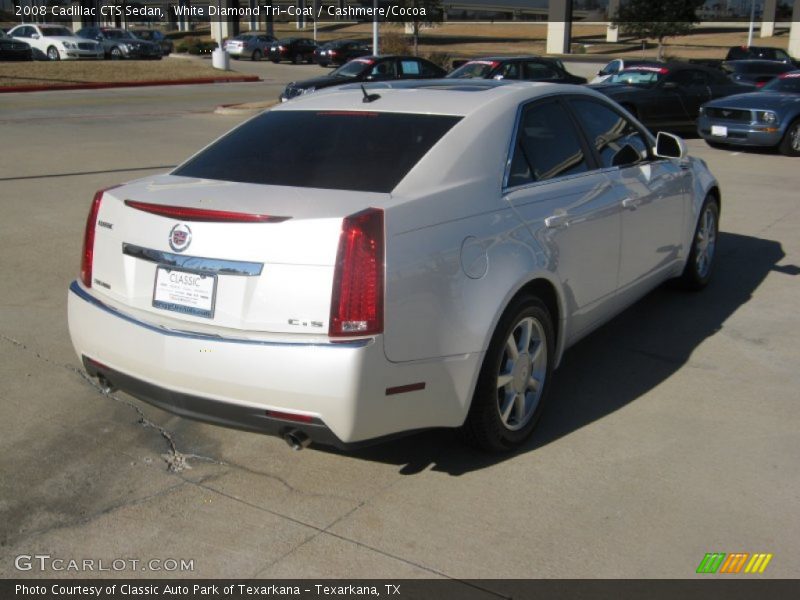 White Diamond Tri-Coat / Cashmere/Cocoa 2008 Cadillac CTS Sedan