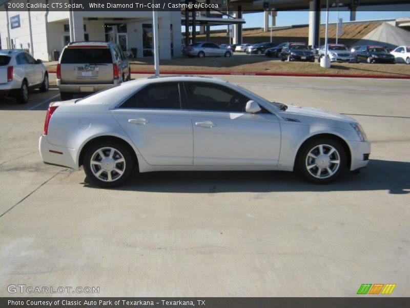 White Diamond Tri-Coat / Cashmere/Cocoa 2008 Cadillac CTS Sedan