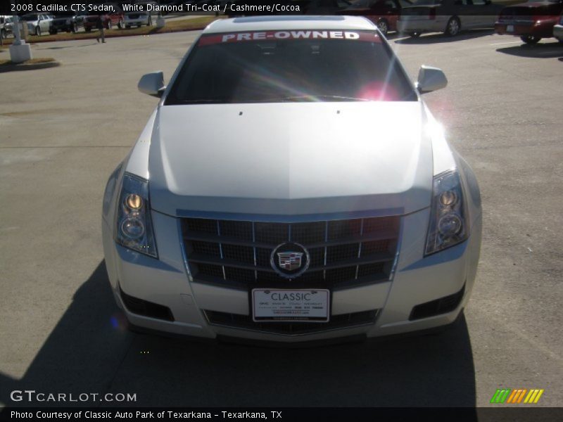 White Diamond Tri-Coat / Cashmere/Cocoa 2008 Cadillac CTS Sedan