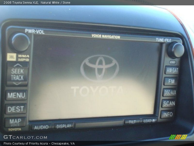Natural White / Stone 2008 Toyota Sienna XLE