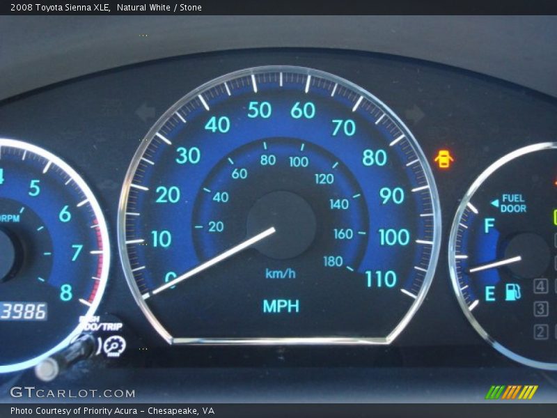 Natural White / Stone 2008 Toyota Sienna XLE