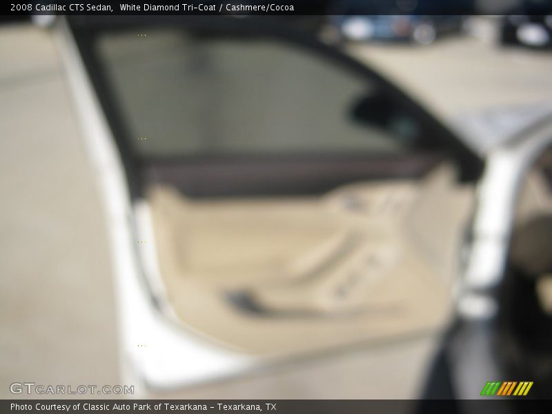 White Diamond Tri-Coat / Cashmere/Cocoa 2008 Cadillac CTS Sedan