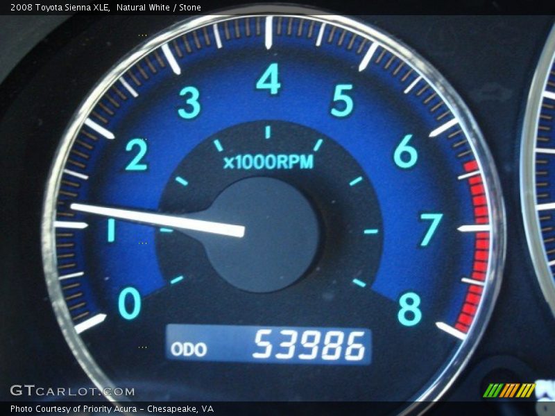 Natural White / Stone 2008 Toyota Sienna XLE