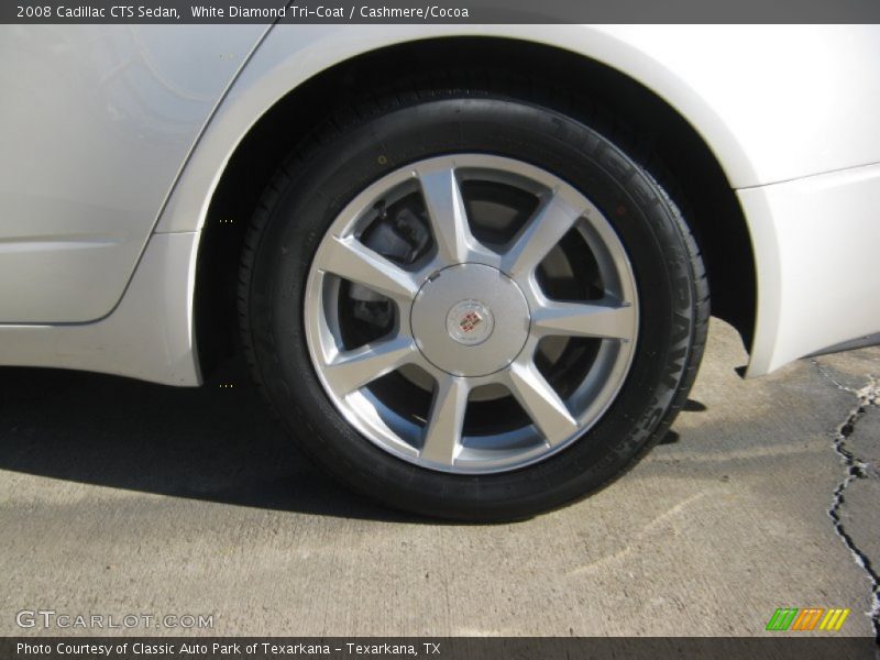 White Diamond Tri-Coat / Cashmere/Cocoa 2008 Cadillac CTS Sedan