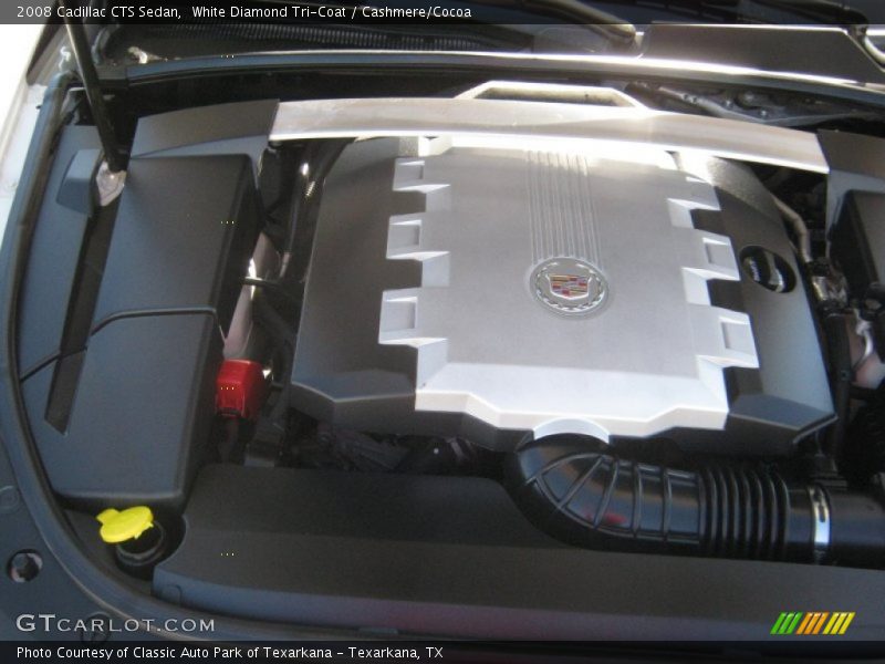 White Diamond Tri-Coat / Cashmere/Cocoa 2008 Cadillac CTS Sedan