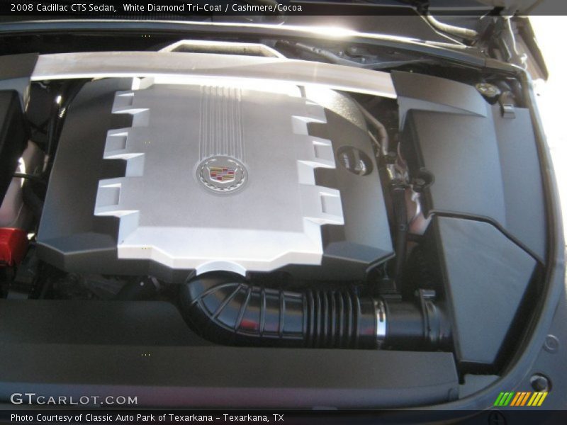 White Diamond Tri-Coat / Cashmere/Cocoa 2008 Cadillac CTS Sedan