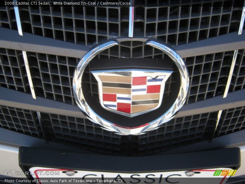 White Diamond Tri-Coat / Cashmere/Cocoa 2008 Cadillac CTS Sedan