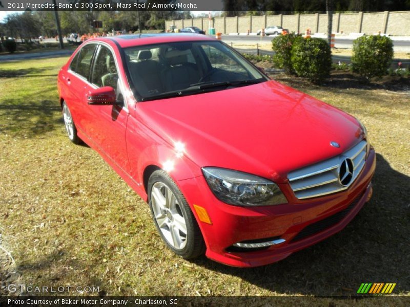 Mars Red / Almond/Mocha 2011 Mercedes-Benz C 300 Sport