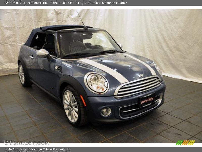 Horizon Blue Metallic / Carbon Black Lounge Leather 2011 Mini Cooper Convertible