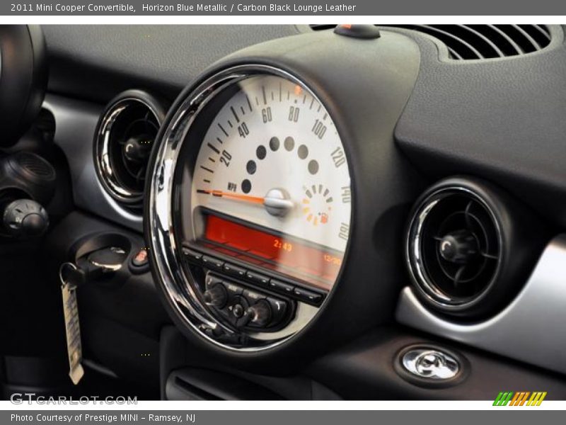 Horizon Blue Metallic / Carbon Black Lounge Leather 2011 Mini Cooper Convertible