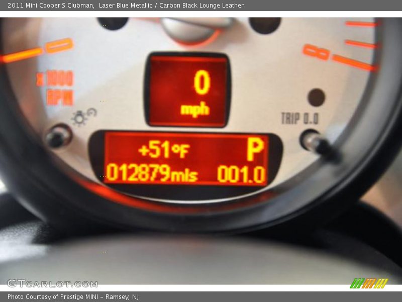 Laser Blue Metallic / Carbon Black Lounge Leather 2011 Mini Cooper S Clubman
