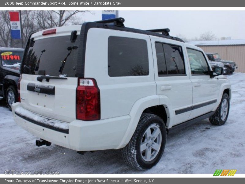 Stone White / Dark Slate Gray 2008 Jeep Commander Sport 4x4
