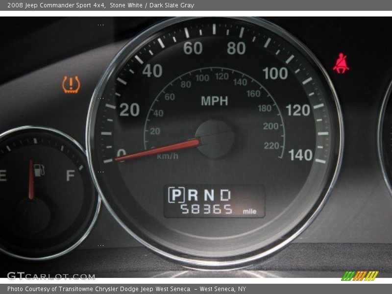 Stone White / Dark Slate Gray 2008 Jeep Commander Sport 4x4