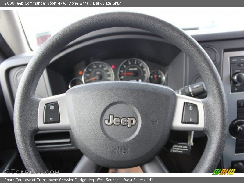 Stone White / Dark Slate Gray 2008 Jeep Commander Sport 4x4