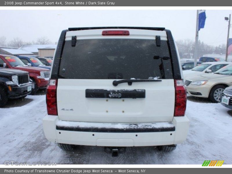 Stone White / Dark Slate Gray 2008 Jeep Commander Sport 4x4