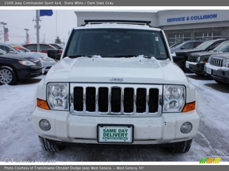 Stone White / Dark Slate Gray 2008 Jeep Commander Sport 4x4