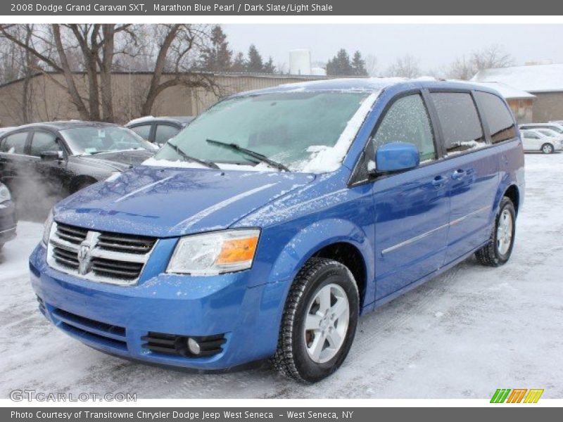 Marathon Blue Pearl / Dark Slate/Light Shale 2008 Dodge Grand Caravan SXT