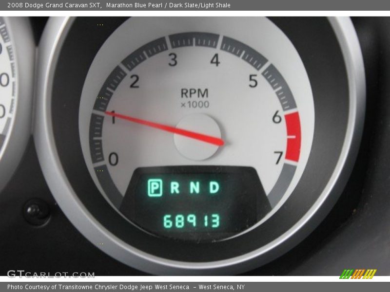 Marathon Blue Pearl / Dark Slate/Light Shale 2008 Dodge Grand Caravan SXT