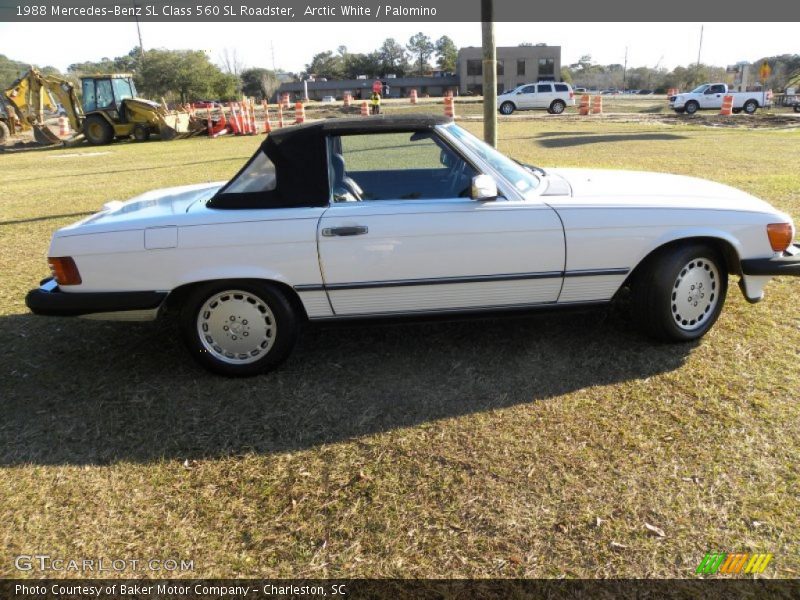 Arctic White / Palomino 1988 Mercedes-Benz SL Class 560 SL Roadster