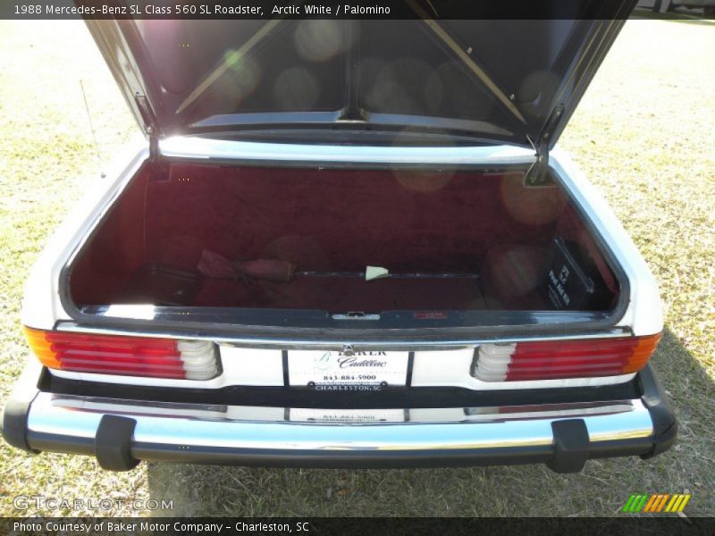 Arctic White / Palomino 1988 Mercedes-Benz SL Class 560 SL Roadster