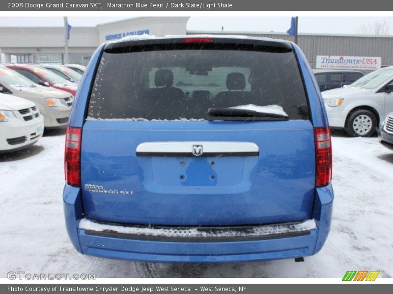 Marathon Blue Pearl / Dark Slate/Light Shale 2008 Dodge Grand Caravan SXT
