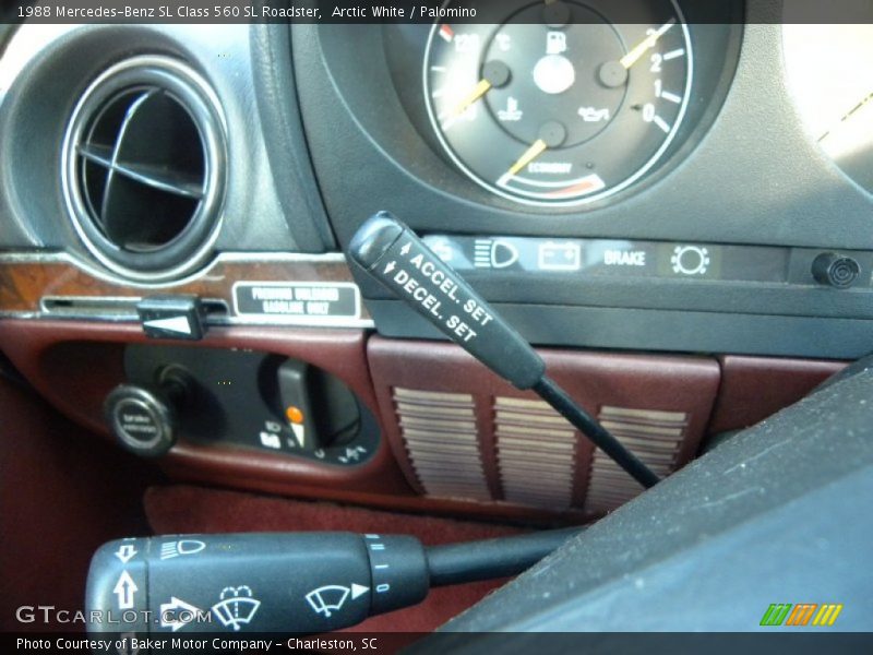 Arctic White / Palomino 1988 Mercedes-Benz SL Class 560 SL Roadster