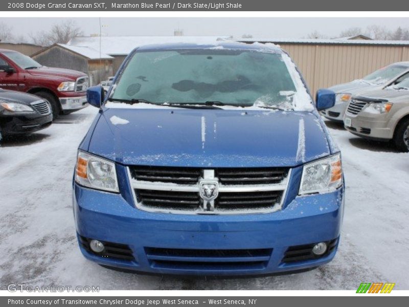 Marathon Blue Pearl / Dark Slate/Light Shale 2008 Dodge Grand Caravan SXT