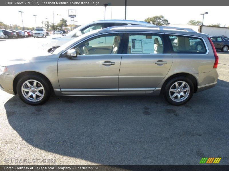 Seashell Metallic / Sandstone Beige 2008 Volvo V70 3.2