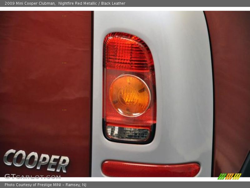 Nightfire Red Metallic / Black Leather 2009 Mini Cooper Clubman