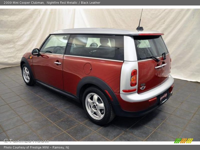 Nightfire Red Metallic / Black Leather 2009 Mini Cooper Clubman