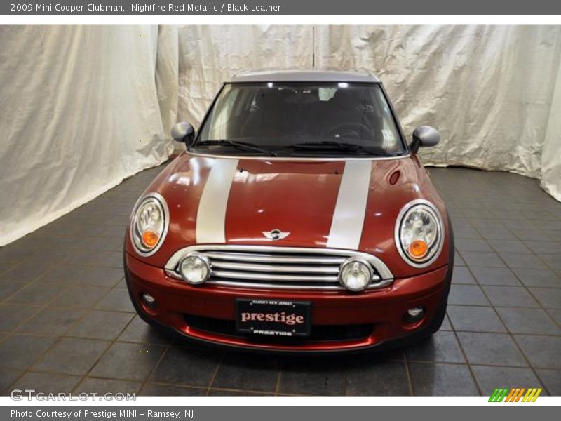 Nightfire Red Metallic / Black Leather 2009 Mini Cooper Clubman