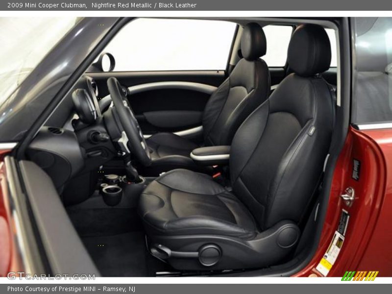Nightfire Red Metallic / Black Leather 2009 Mini Cooper Clubman
