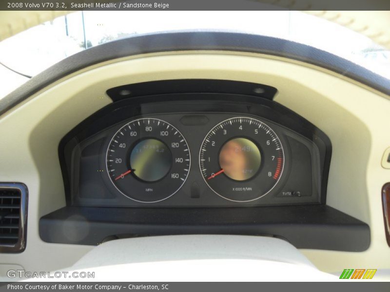 Seashell Metallic / Sandstone Beige 2008 Volvo V70 3.2