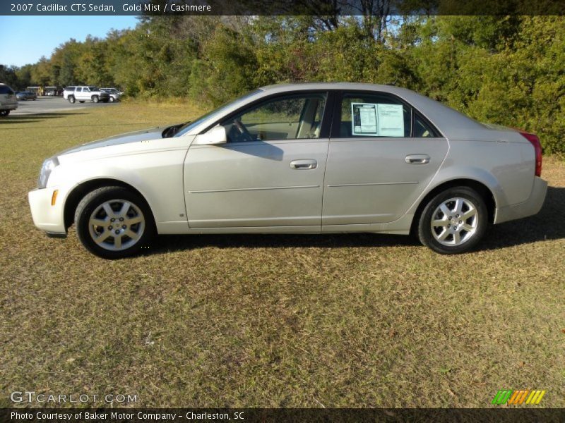 Gold Mist / Cashmere 2007 Cadillac CTS Sedan
