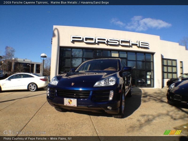 Marine Blue Metallic / Havanna/Sand Beige 2009 Porsche Cayenne Tiptronic