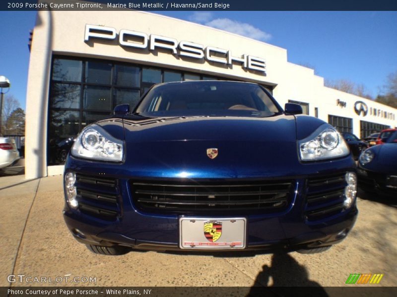 Marine Blue Metallic / Havanna/Sand Beige 2009 Porsche Cayenne Tiptronic