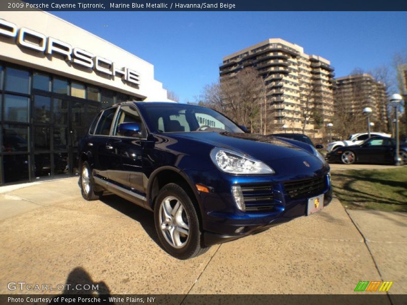 Marine Blue Metallic / Havanna/Sand Beige 2009 Porsche Cayenne Tiptronic