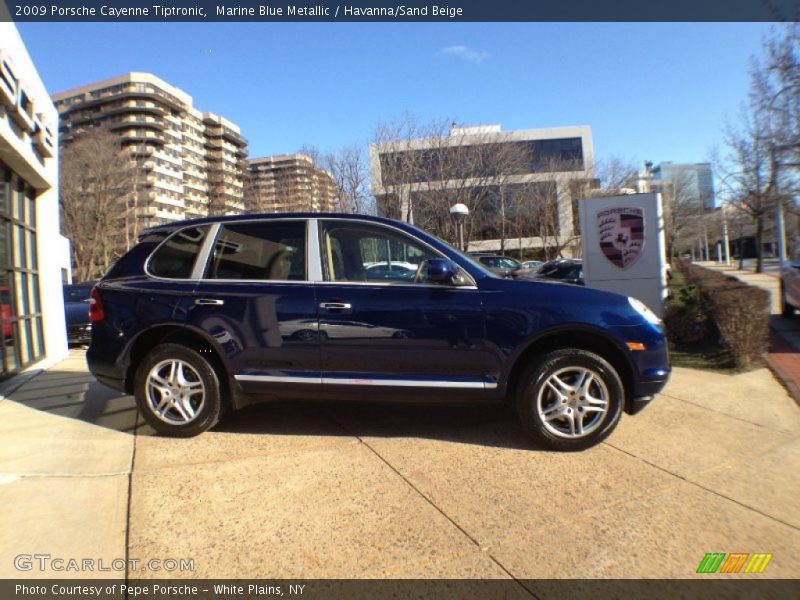 Marine Blue Metallic / Havanna/Sand Beige 2009 Porsche Cayenne Tiptronic