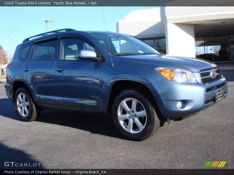 Pacific Blue Metallic / Ash 2008 Toyota RAV4 Limited