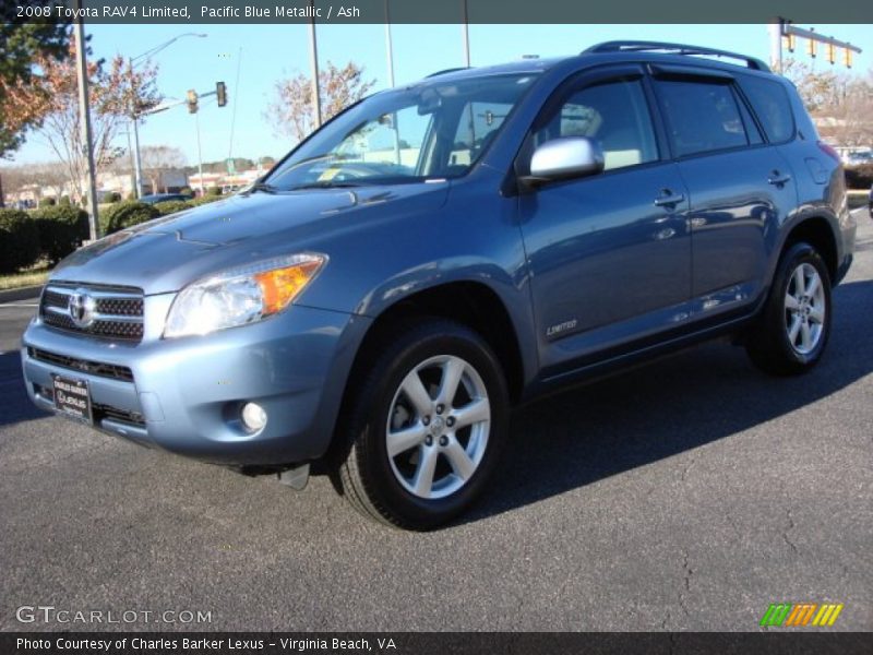 Pacific Blue Metallic / Ash 2008 Toyota RAV4 Limited