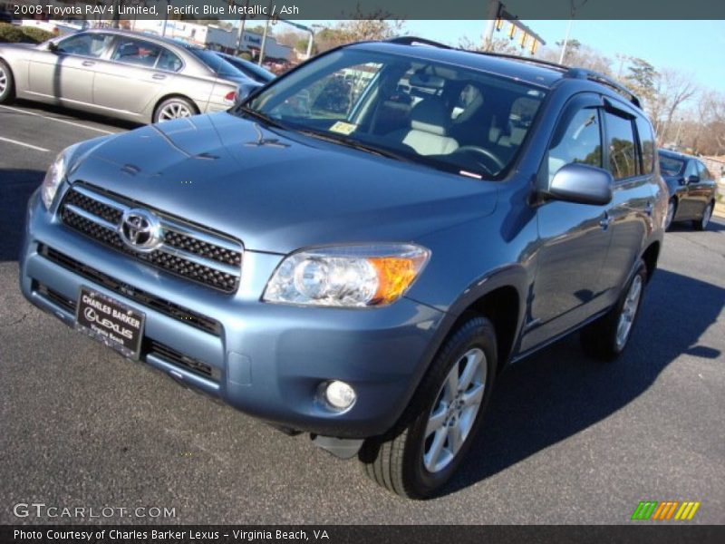 Pacific Blue Metallic / Ash 2008 Toyota RAV4 Limited