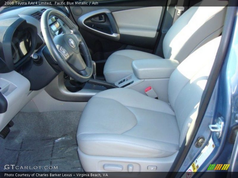 Pacific Blue Metallic / Ash 2008 Toyota RAV4 Limited