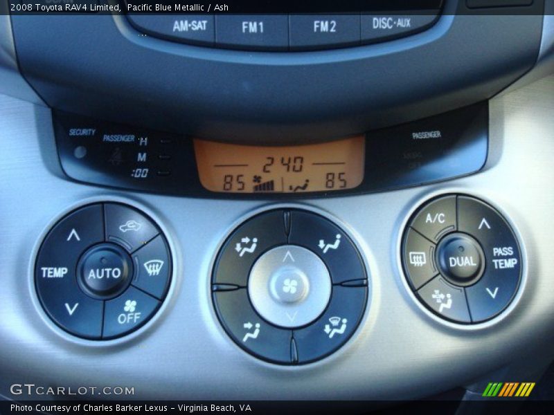 Pacific Blue Metallic / Ash 2008 Toyota RAV4 Limited