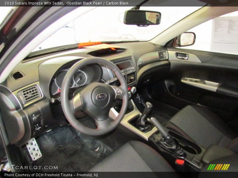  2010 Impreza WRX Sedan Carbon Black Interior