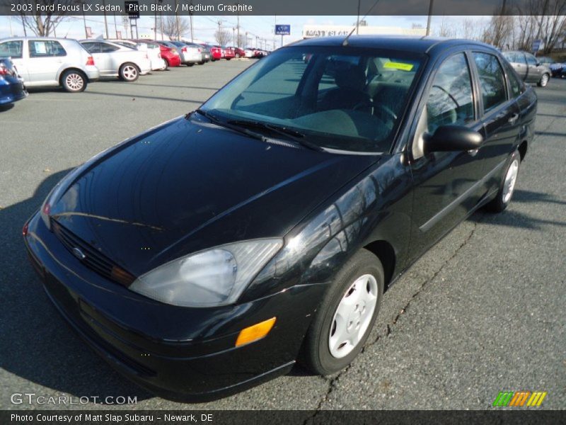 Pitch Black / Medium Graphite 2003 Ford Focus LX Sedan