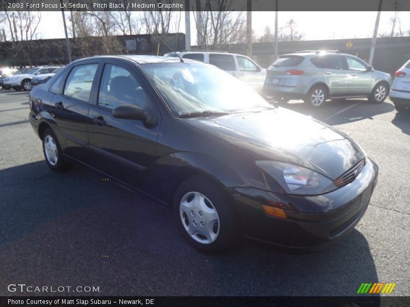 Pitch Black / Medium Graphite 2003 Ford Focus LX Sedan