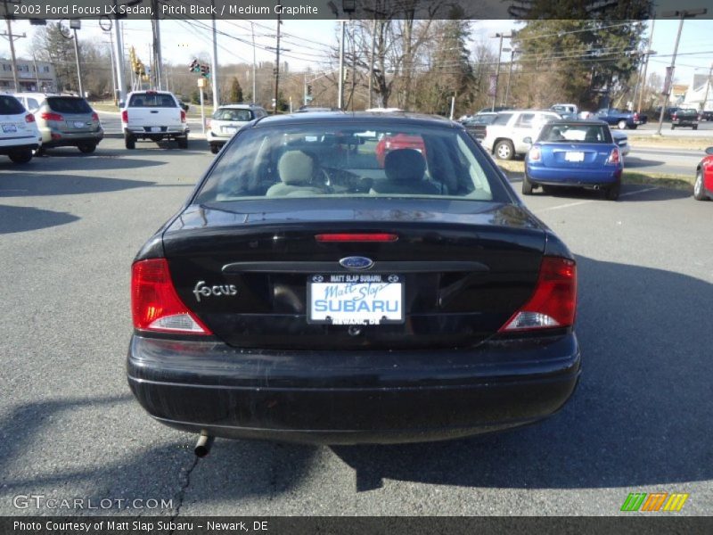 Pitch Black / Medium Graphite 2003 Ford Focus LX Sedan